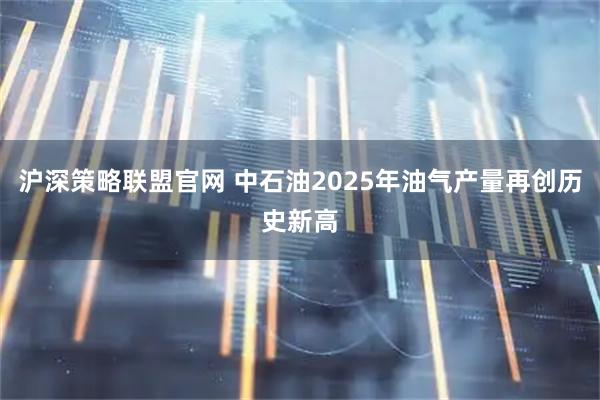 沪深策略联盟官网 中石油2025年油气产量再创历史新高