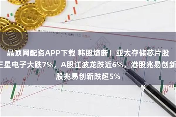 晶顶网配资APP下载 韩股熔断！亚太存储芯片股重挫，三星电子大跌7%，A股江波龙跌近6%，港股兆易创新跌超5%